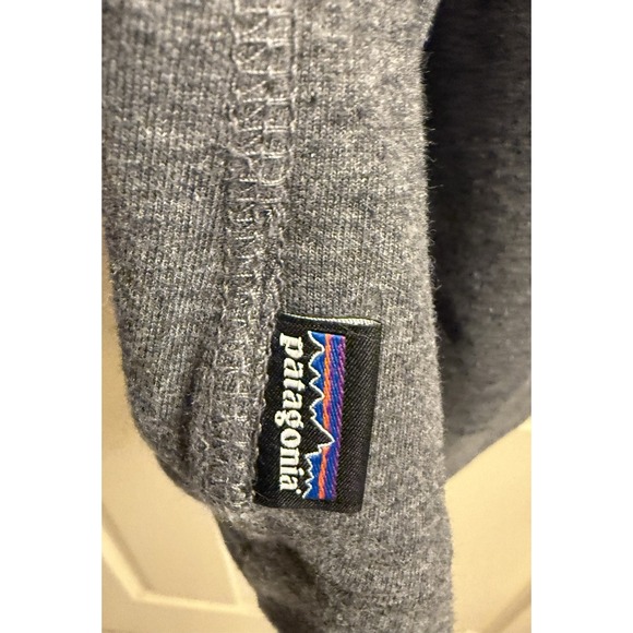 Patagonia Fitz Roy‎ Bison Sweatshirt Womens Large Dark Gray Long Sleeve - Picture 5 of 5